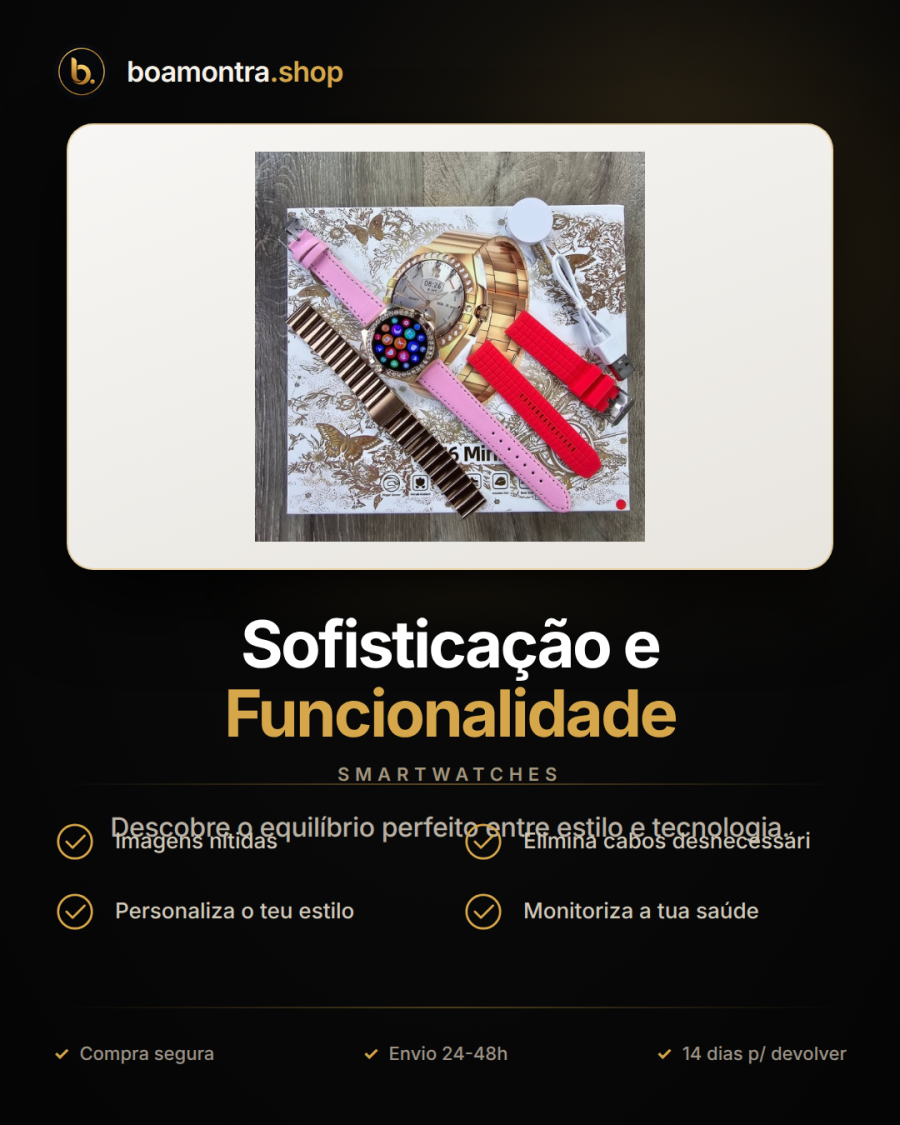 Sofisticação e Funcionalidade num Smartwatch