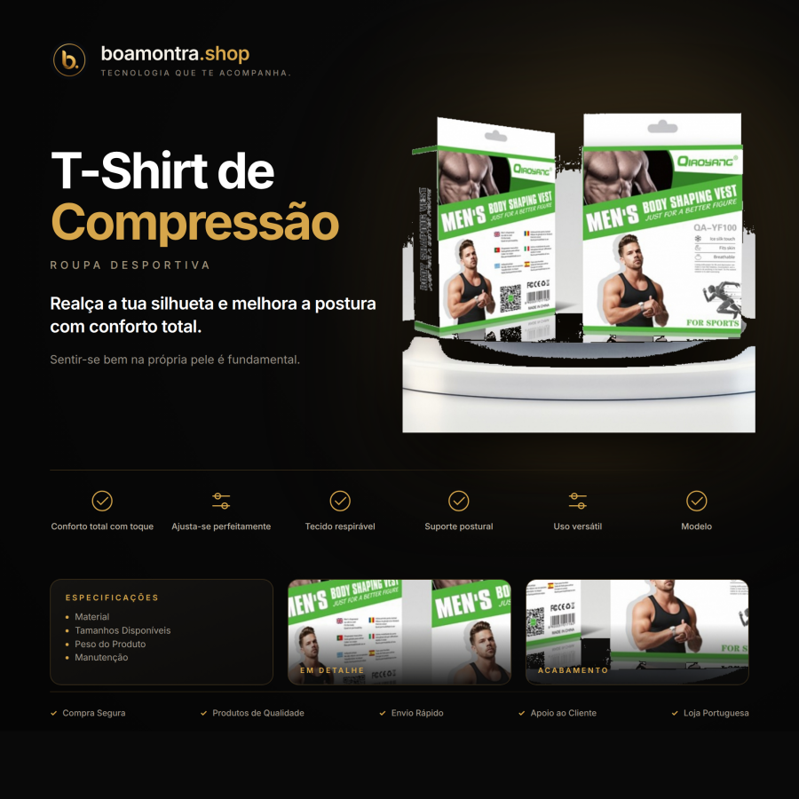 Conforto e Estilo com T-Shirt de Compressão
