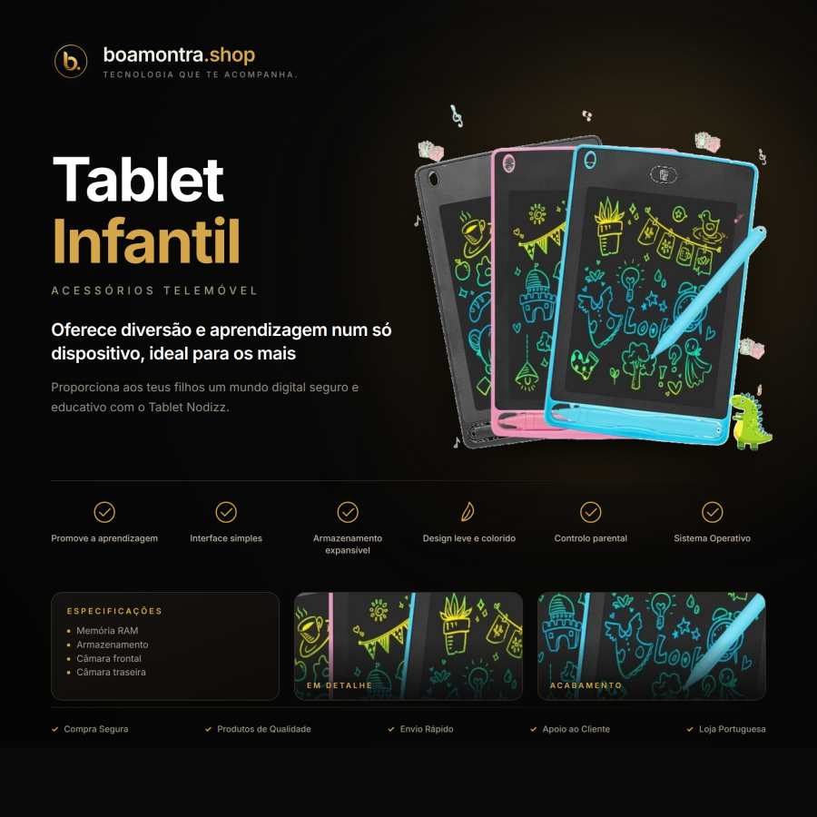 Experiência Digital Segura com Tablet Infantil