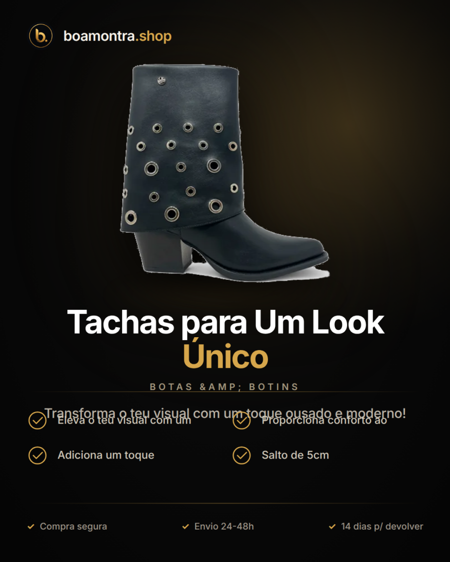 Estilo Texana com Tachas para Um Look Único