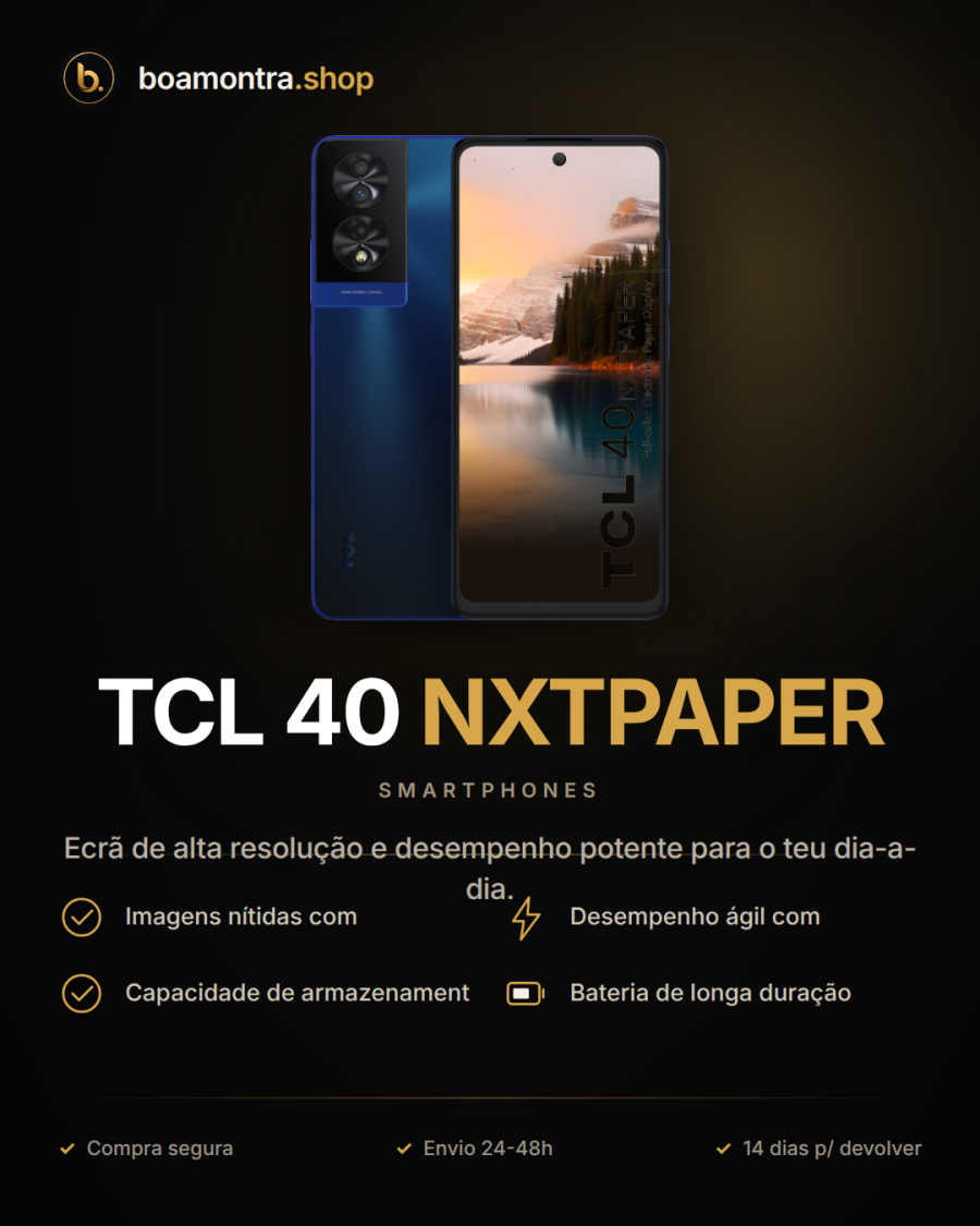 Desfruta de imagens nítidas com TCL 40 NXTPAPER