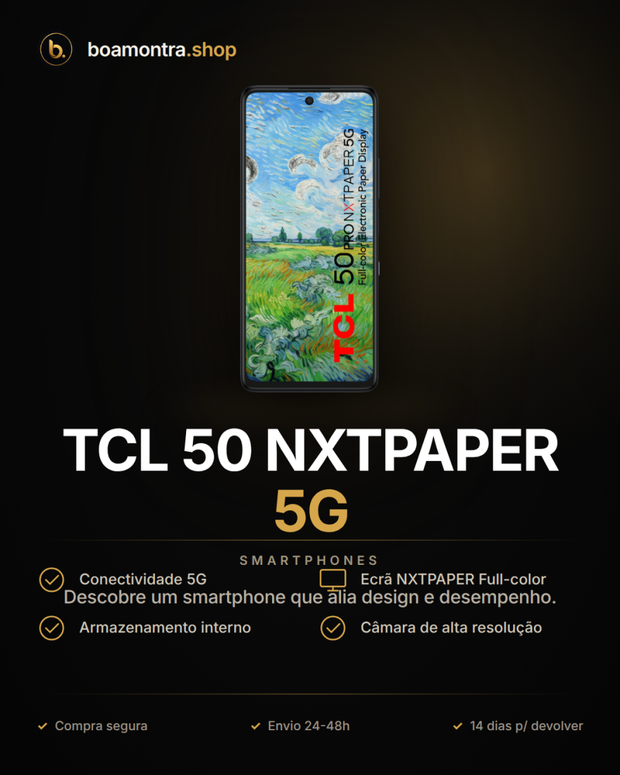 Velocidade e estilo com TCL 50 NXTPAPER 5G