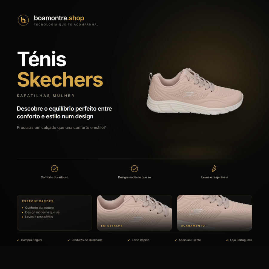 Conforto e Estilo com Ténis Skechers