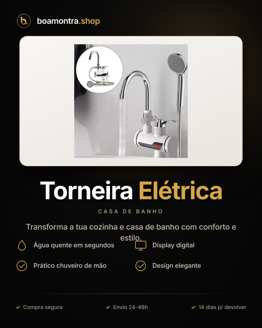Água Quente Instantânea com Torneira Elétrica