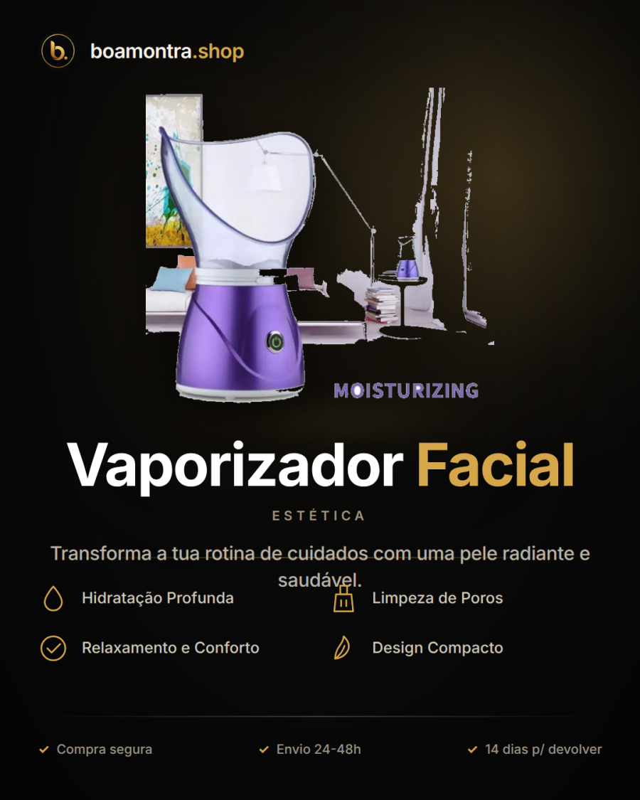 Hidratação e Limpeza com Vaporizador Facial