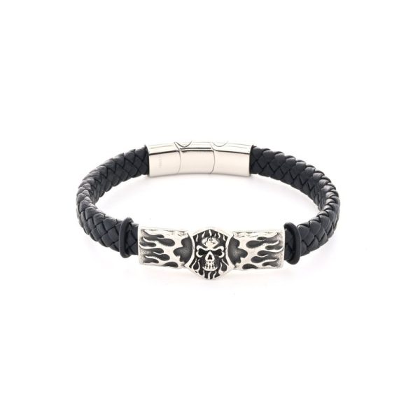 Pulseira homem caveira frontal