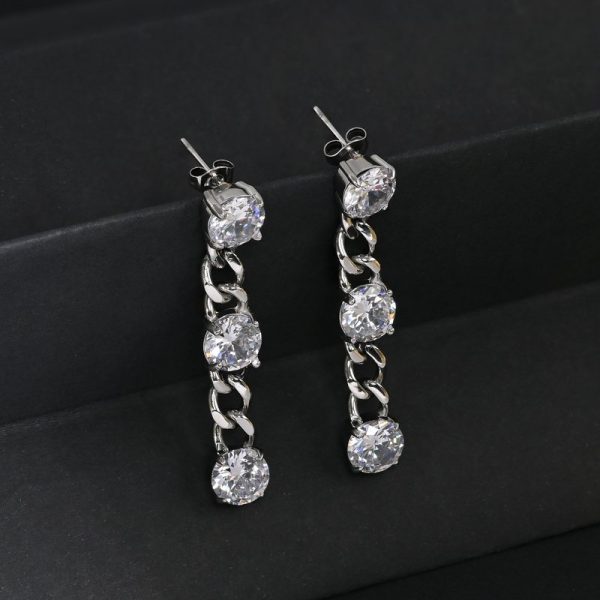 Brincos Prestige com zircônias