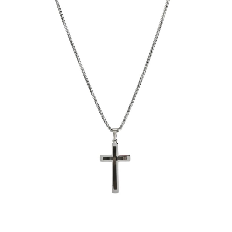 Colar de homem com cruz