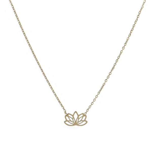 Colar Delicate com flor lótus