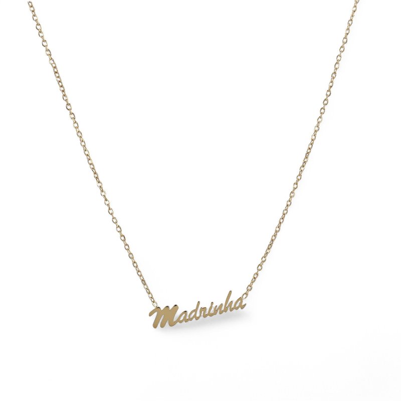 Colar Delicate com palavra madrinha