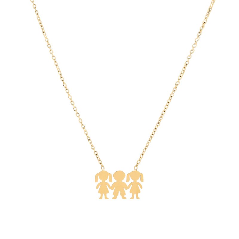 Colar Delicate duas meninas e um menino