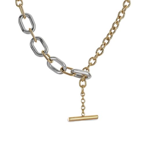 Colar Glamour com elos dourados