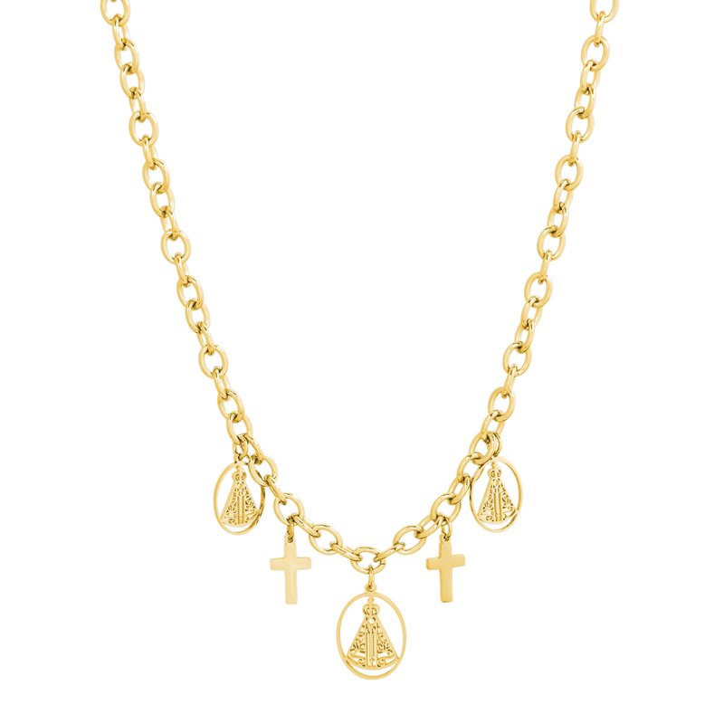 Colar Glamour com pendentes