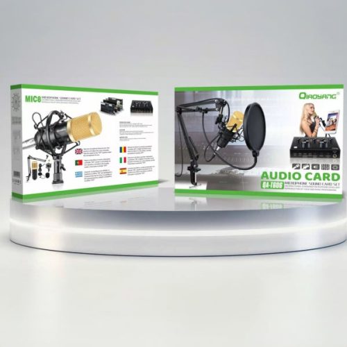 Gravações Profissionais com Kit Microfone e Placa