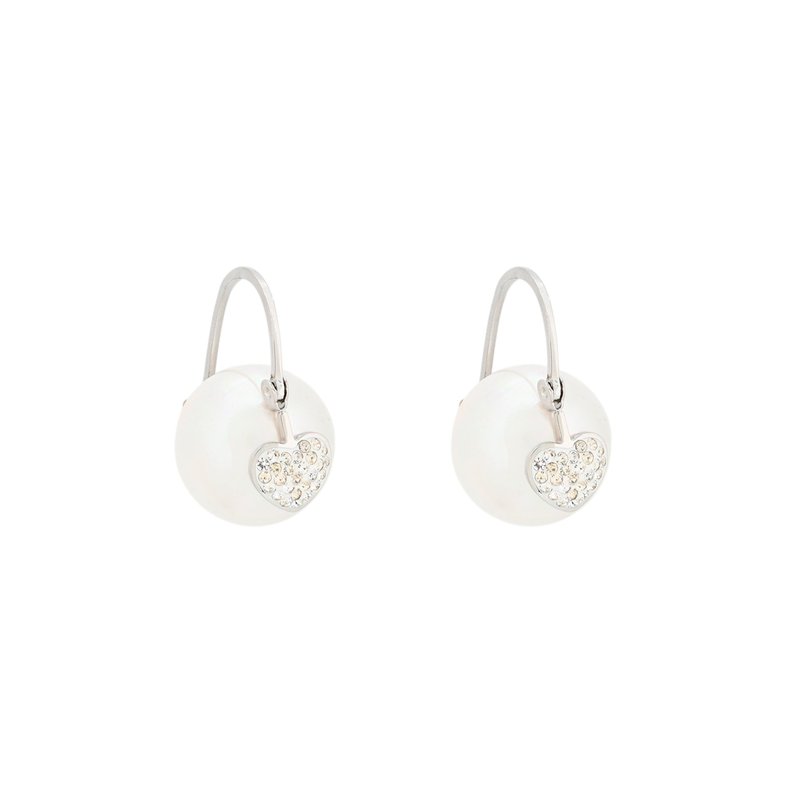 Pérolas brancas Glamour com coração