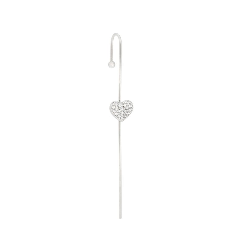 Brincos Delicate ear cuff coração
