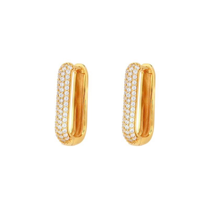 Argolas BeLove quadradas com zircônias
