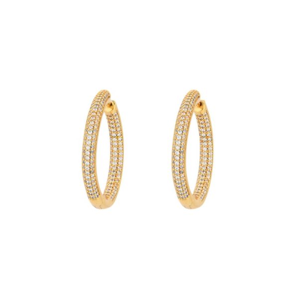 Argolas BeLove redondas com zircônias