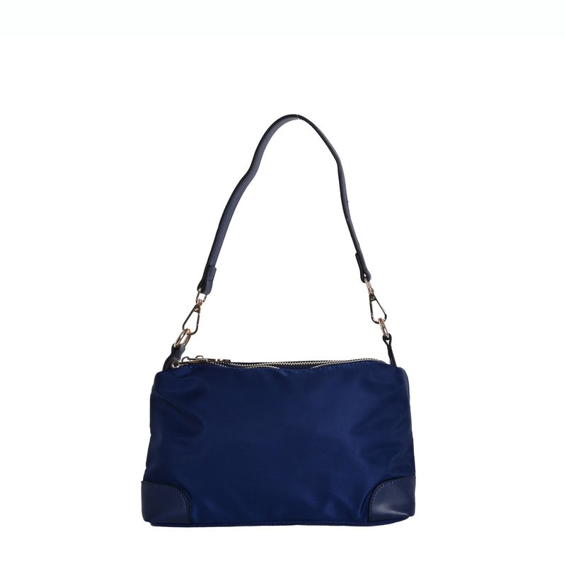 Bolsa de ombro em nylon com três divisórias