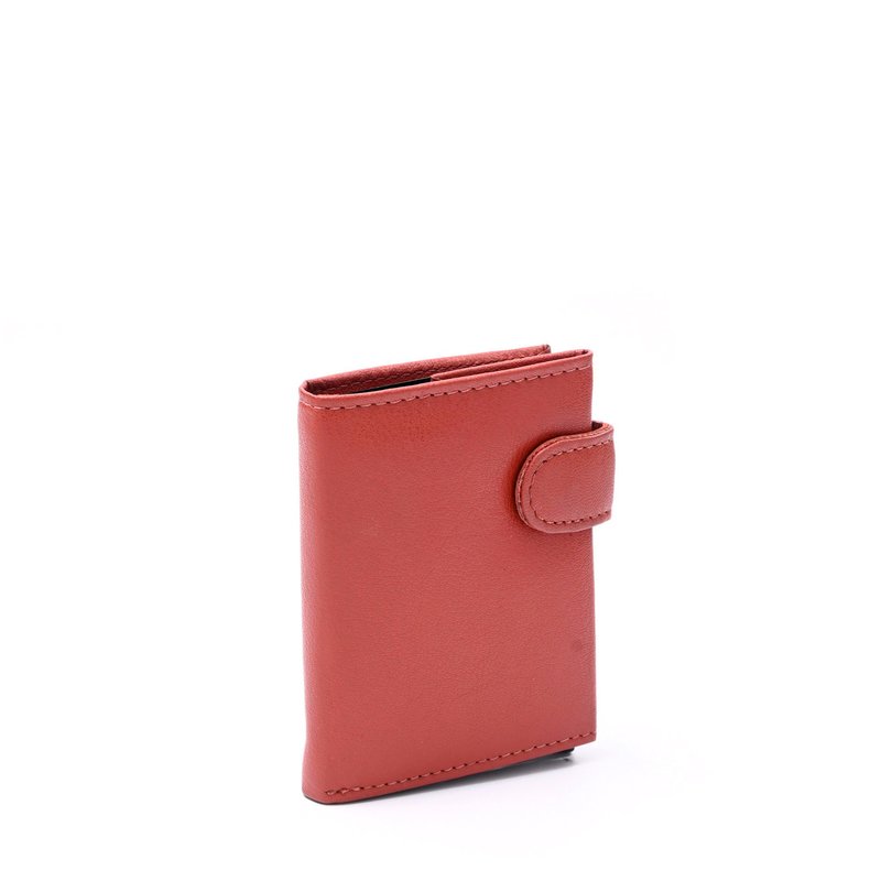 Porta-cartão de homem em pele com bolso