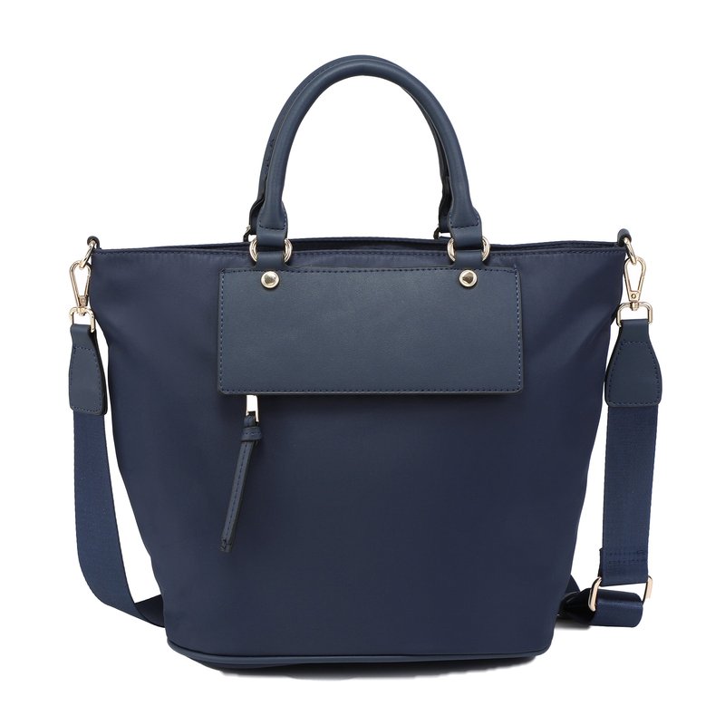 Mala shopper com bolso exterior