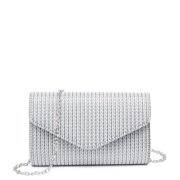 Pochette de senhora em tecido brilhante