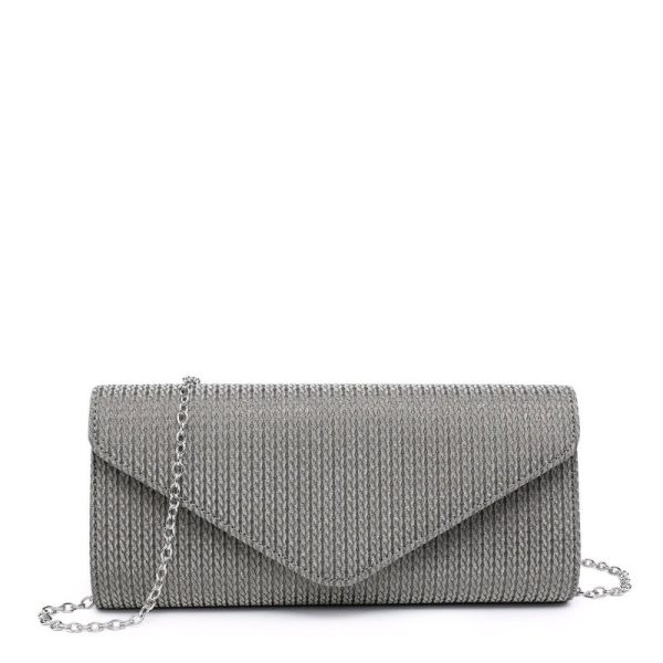 Pochette de senhora em tecido brilhante