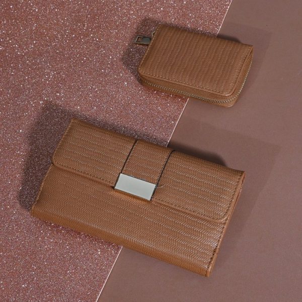 Conjunto de carteiras com fivela