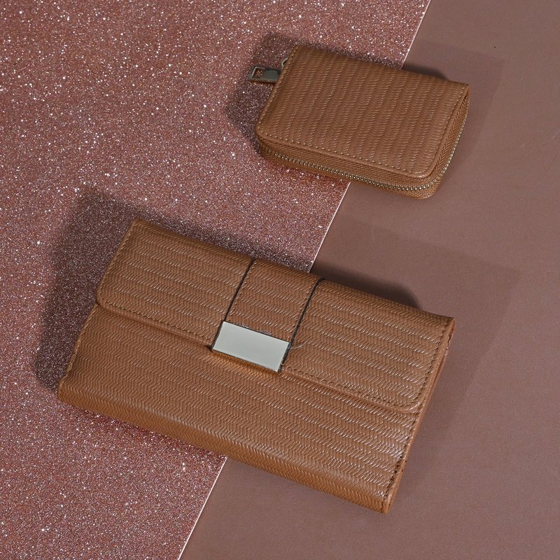 Conjunto de carteiras com fivela