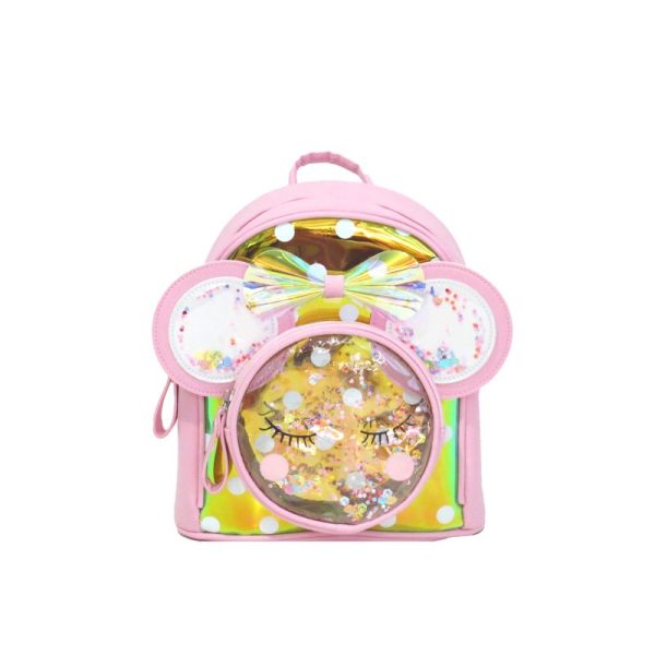 Mochila de criança com bolinhas