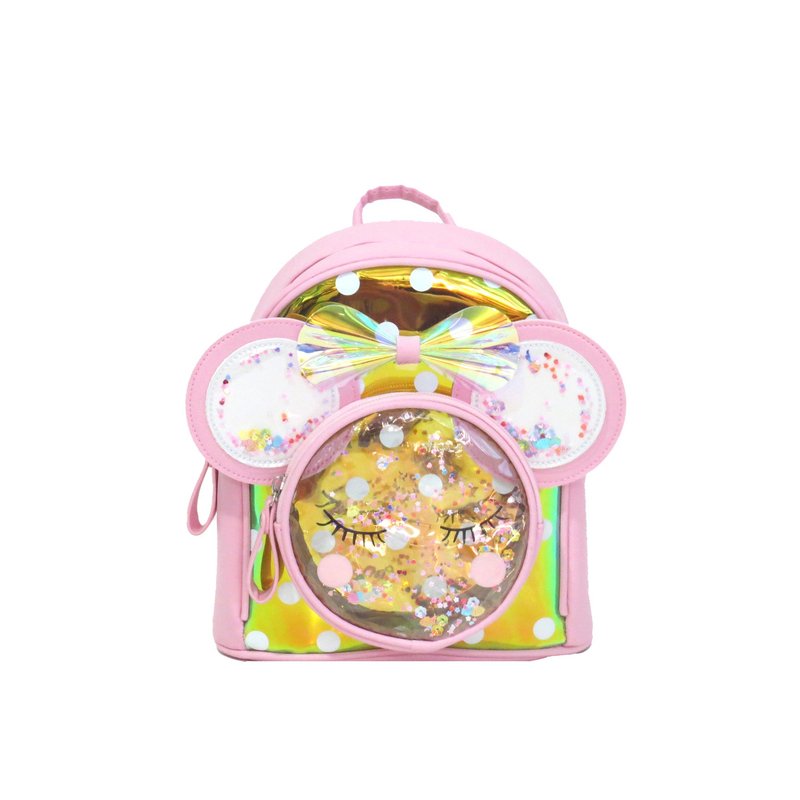 Mochila de criança com bolinhas
