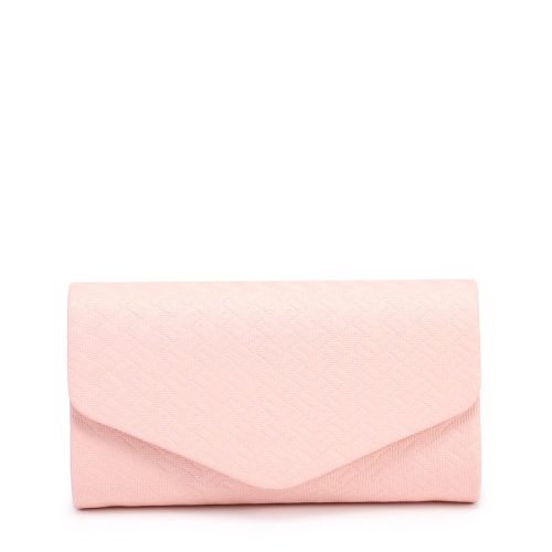 Pochete envelope zigzag com alça em corrente