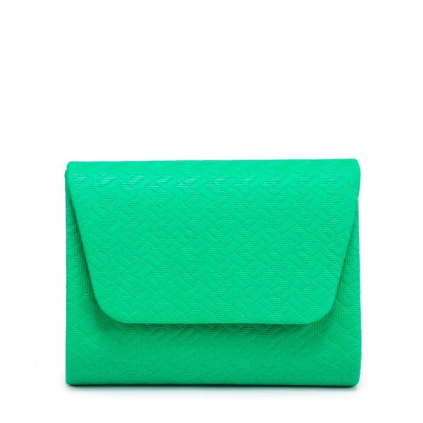 Pochete pequena envelope com zigzag