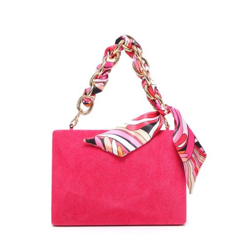 Bolsa de festa quadrada com lenço