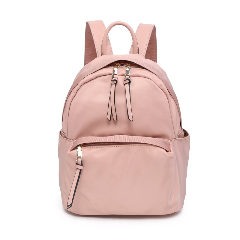 Mochila nylon com bolso exterior