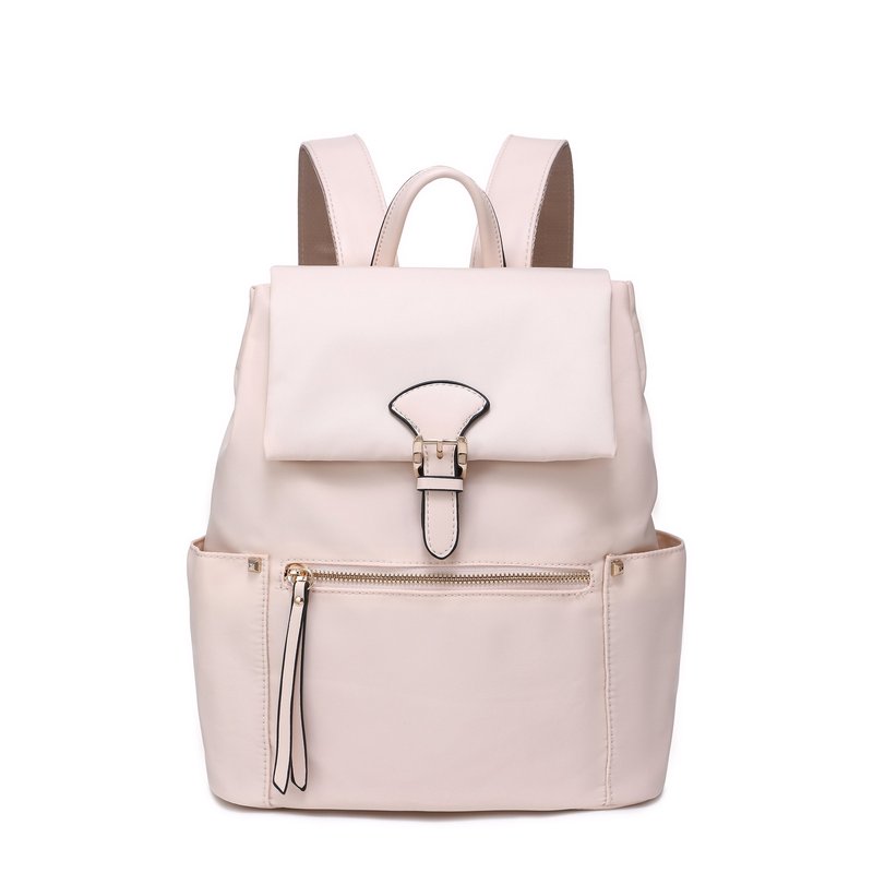 Mochila nylon com fecho de fivela
