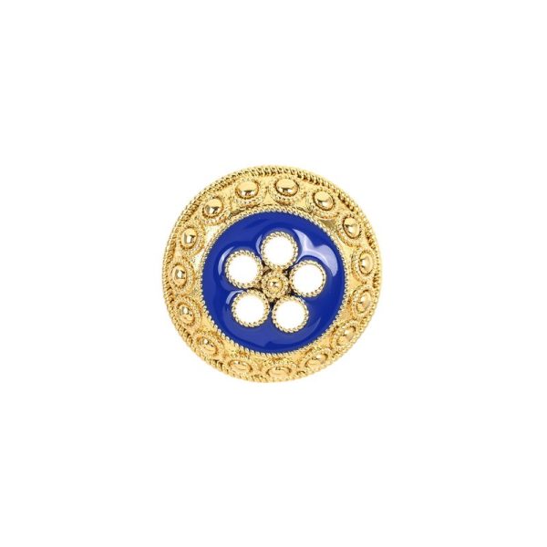 Alfinete semi joia flor tradicional