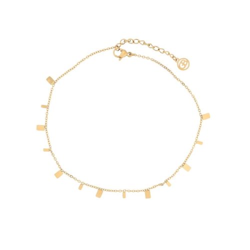 Pulseira de pé aço com pendentes