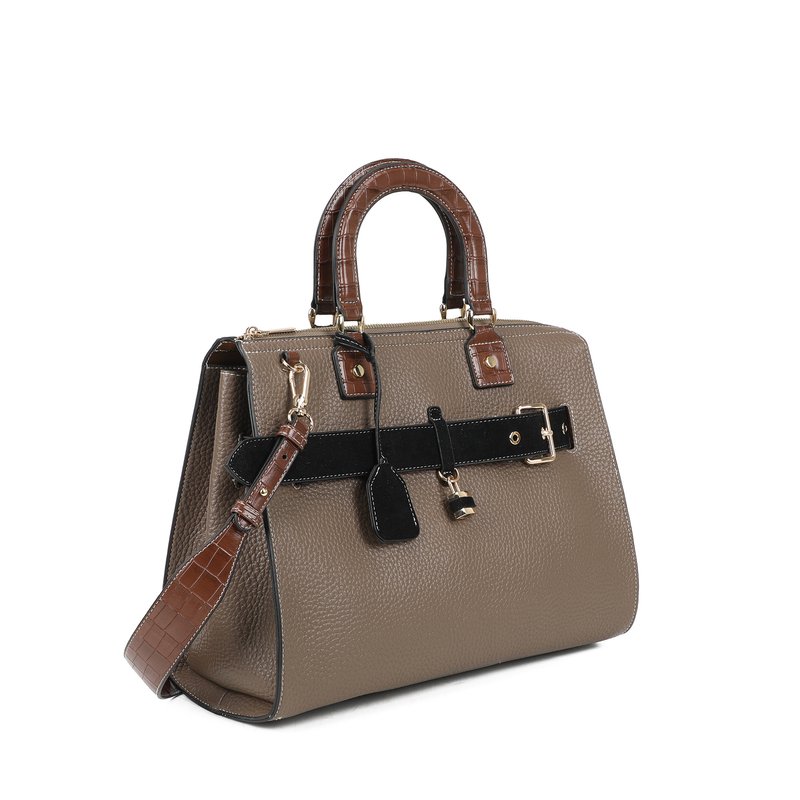 Mala Shopper com alça em croco