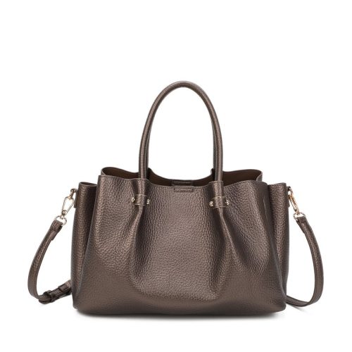 Mala Shopper com detalhes dourados