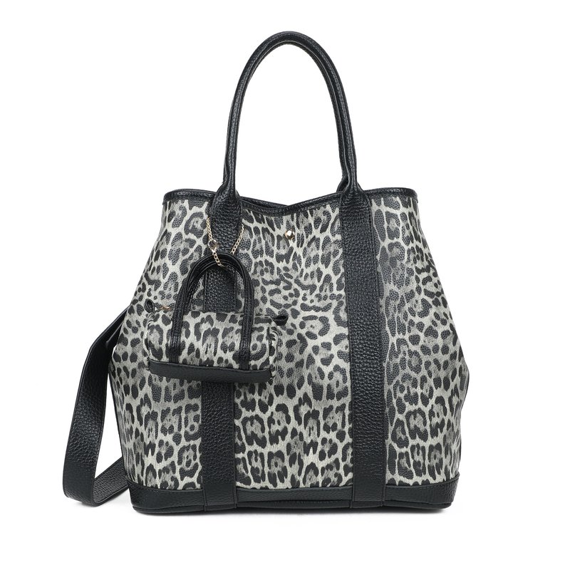 Mala Shopper com estampado animal