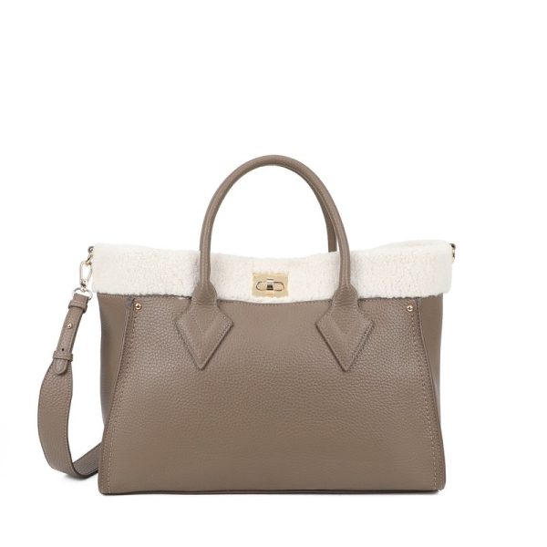 Mala Shopper com pelinho