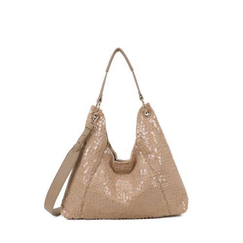 Mala Shopper com pelinho e verniz