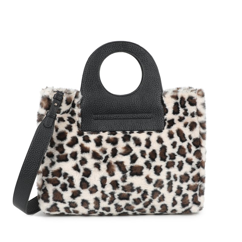 Mala Shopper com pelo animal print