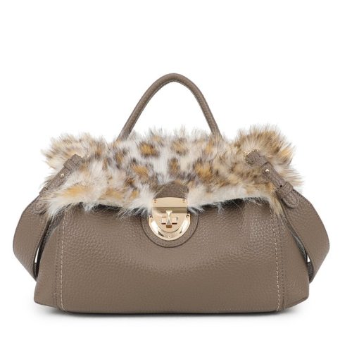 Mala Shopper com pelo animal print
