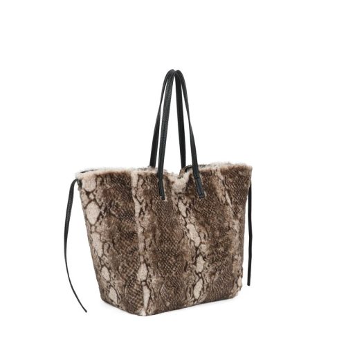 Mala Shopper com pelo animal print