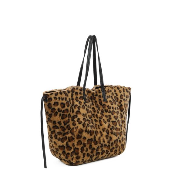Mala Shopper com pelo animal print