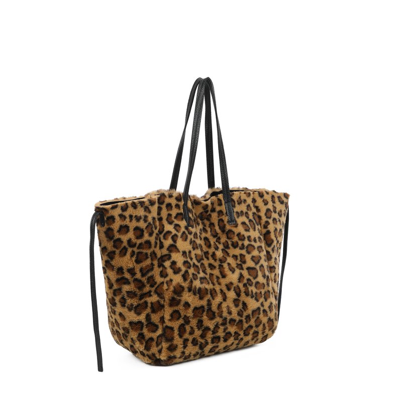 Mala Shopper com pelo animal print