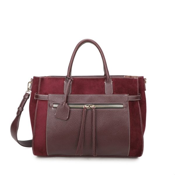 Mala Shopper em camurça