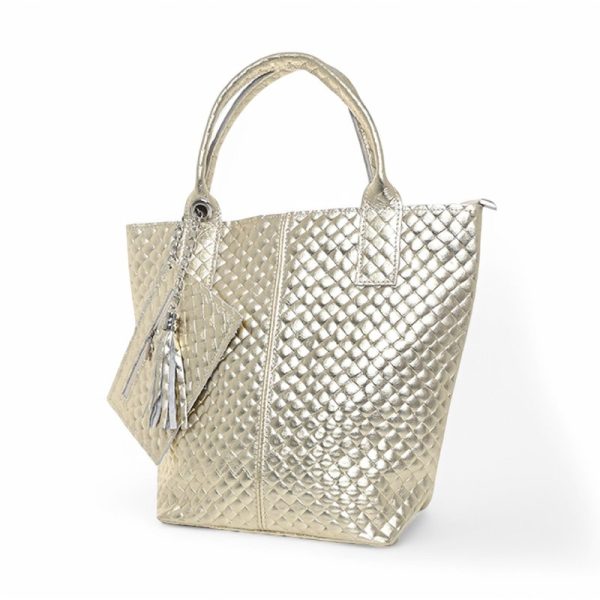 Mala Shopper em pele
